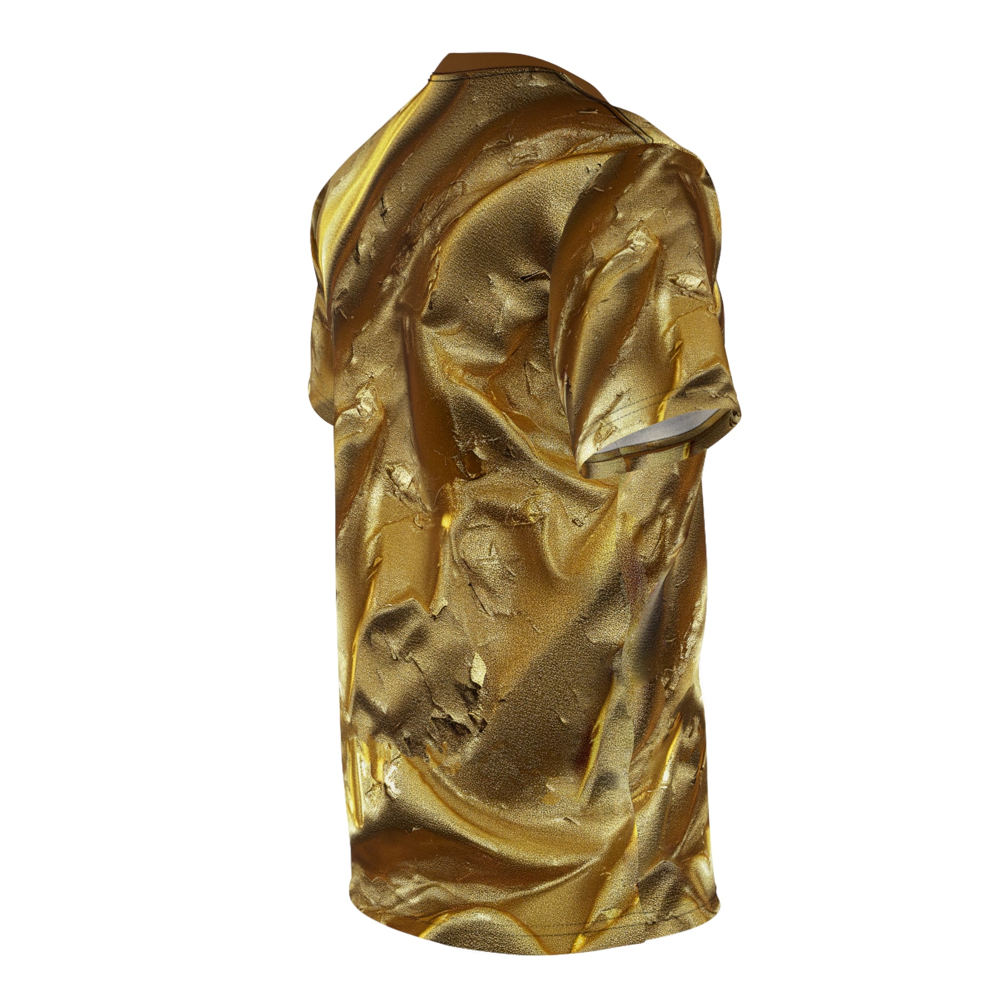 Golden Unisex T-Shirt All Over Print Tee Gold Print T-Shirt Unisex Tee | X3350