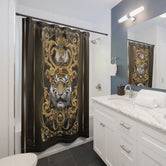 Baroque Tiger Shower Curtain Animal Print Curtain Bathroom Curtain | D20122