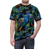 Peacock T-Shirt Unisex All Over Print Tee Best Seller Peacock Print Unisex T-Shirt | D20029