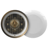 Baroque plate 10" Printed Dinner Plate Microwave safe cutlery rococo print kitchenware Gift for mom and dad.