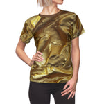 Golden Unisex T-Shirt All Over Print Tee Gold Print T-Shirt Unisex Tee | X3350