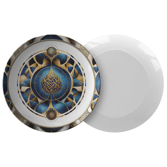 Spiritual Zen Blue ThermoSāf Plate 10" | Microwave /Dishwasher Safe Crockery | 20011