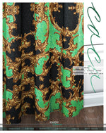 Decorative Green PREMIUM Curtain Panel. 12 Fabric Options. Made to Order. Heavy And Sheer. 100044A