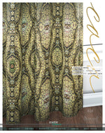 Baroque Ornate Beige Curtain Panel. 12 Fabric Options. Made to Order. Heavy And Sheer. 100158B