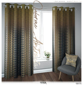 Honeycomb Trail Pattern PREMIUM Curtain Panel. Available on 12 Fabrics, Sheer & Heavy, Made to Order. 100175