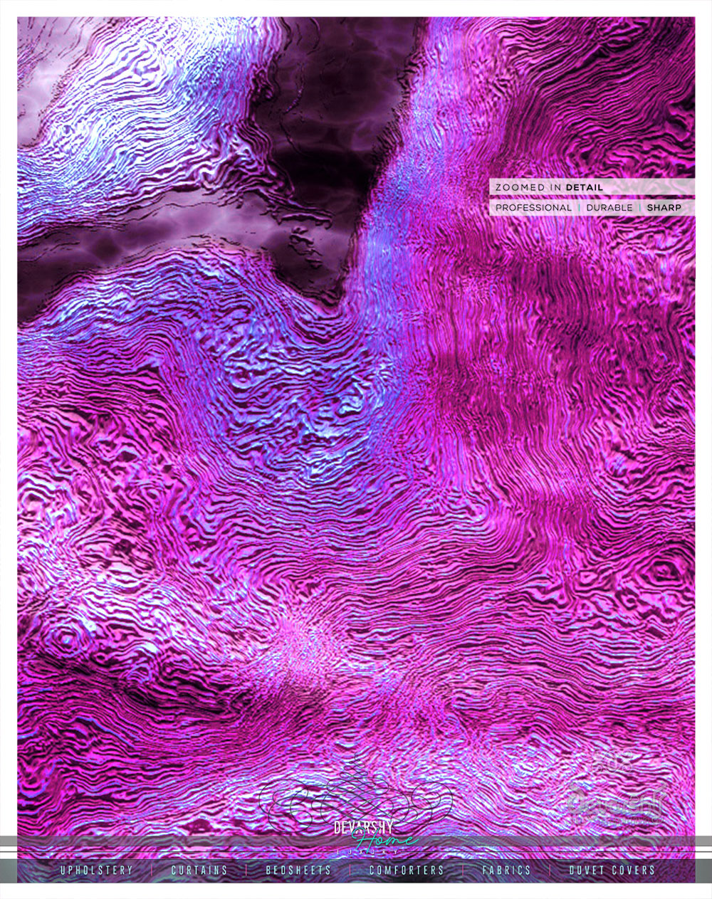 Flowing River Of Colors PREMIUM Curtain Panel. Available on 12 Fabrics. Made to Order. 100299