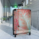 Pink Feathers Suitcase Carry-on Suitcase Swan Feathers Luggage Hard Shell Suitcase in 3 Sizes | 11222D