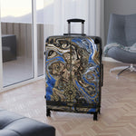 Deluge II Hard Shell Suitcase 3 Sizes Carry-on Suitcase Pour Painting Luggage Travel Suitcase | D20117B