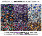 Ethnic Print Apparel Fabric 3Meters+, 9 Designs | 8 Fabrics Option | Fabric By the Yard | D20249