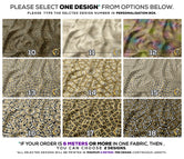 Optical Web Apparel Fabric 3Meters+, 9 Designs | 8 Fabrics Option | Abstract Fabric By the Yard | D20084