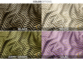 Chevron Pattern Apparel Fabric 3Meters+, 4 Colors | 8 Fabric Options | Abstract Fabric By the Yard | D20096