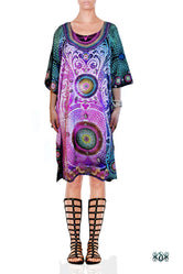 PEARL-O-PULENCIA Decorative Pearls Devarshy Short Embellished Kaftan - 015A