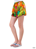 MICROCOSMOS Vibrant Cosmic Devarshy Elastic Waistband Cotton Shorts - 1054A