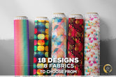 VIBRANT Print Apparel Fabric 3Meters+, 9 Designs | 8 Fabrics Option | Fabric By the Yard | D20261