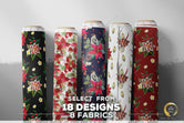 Poinsettia Floral Apparel Fabric 3Meters+, 9 Designs | 8 Fabrics Option | Fabric By the Yard | 070