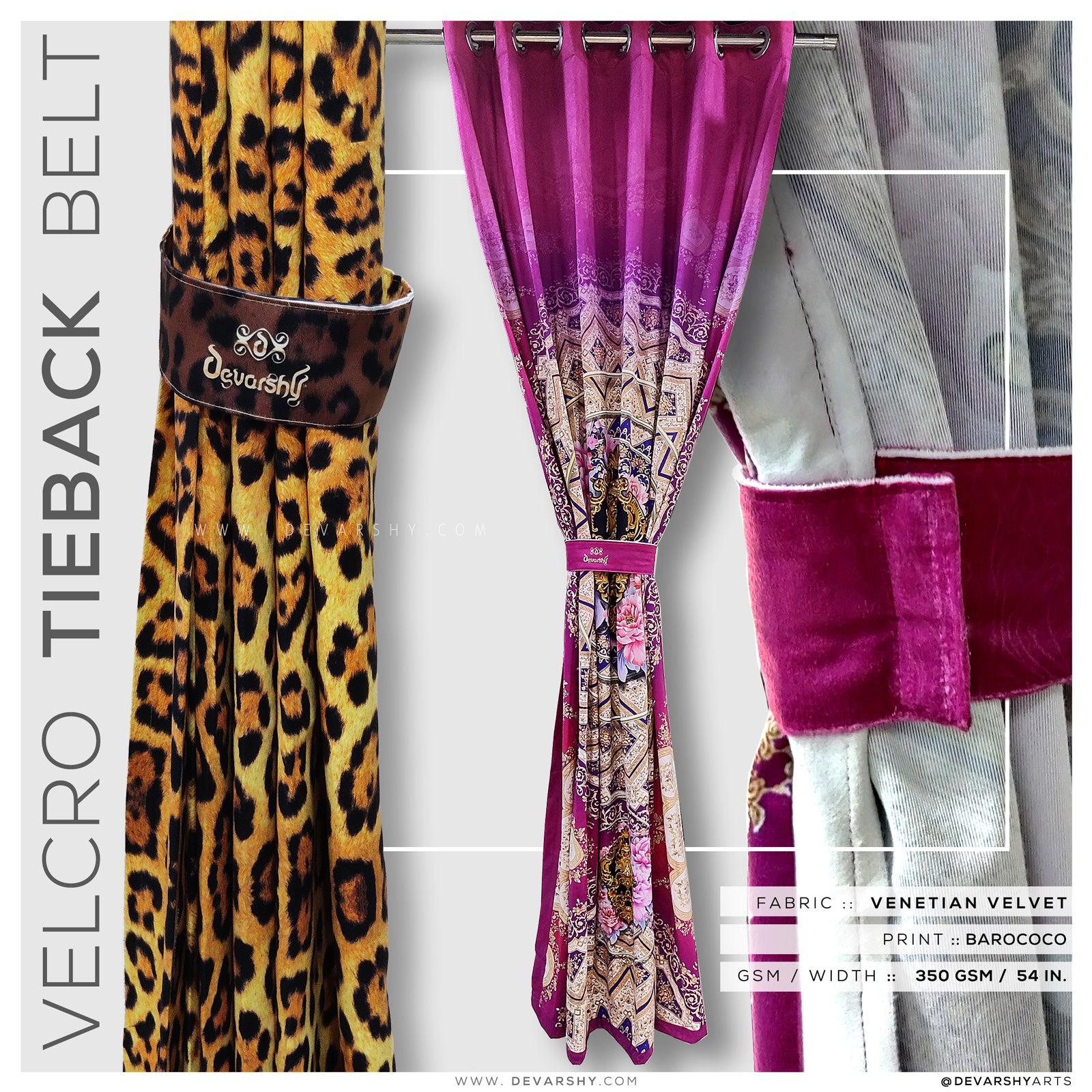 Gold Damask Print PREMIUM Curtain Panel. Available on 12 Fabrics. Made to Order. 100265