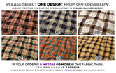 Burberry Checks Apparel Fabric 3Meters+, 6 Designs | 8 Fabrics Option | Plaid Fabric By the Yard | 036