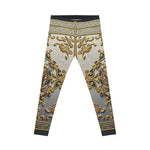 Golden Baroque Leggings Women Stretchy Pants Golden Lion Leggings Yoga Tights Women Casual wear Leggings | 104924