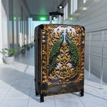 Baroque Peacock Suitcase Golden Travel Luggage Carry-on Suitcase Luxury Hard Shell Suitcase Peacock Lovers Gift |  D20234