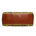 Available Now Baroque Faux Leather Bag Opulent Elegance Travel Luggage Leather Duffle Bag | D20033
