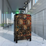 Lion Damask Suitcase Travel Luggage Hard Shell Carry-on Suitcase Decorative Lion Luggage Lion Print Suitcase | D20224A