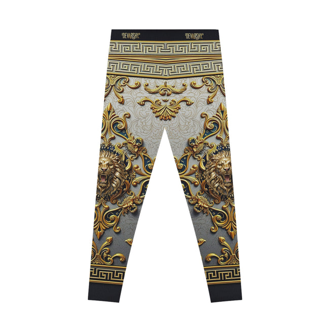 Golden Baroque Leggings Women Stretchy Pants Golden Lion Leggings Yoga Tights Women Casual wear Leggings | 104924