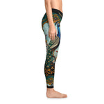 Beautiful Peacock Leggings Women Peacock Print Leggings Best Gift For Peacock Lovers Casual Wear Spandex Leggings | X3500