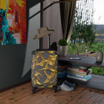 Molten Gold Suitcase Travel Luggage Carry-on Suitcase Liquid Gold Print Luggage Hard Shell Wheels Suitcase | X3350