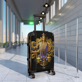 Golden Statue Suitcase Spiritual Buddha Luggage Carry-on Suitcase Premium Hard Shell Suitcase | X3427