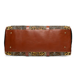 Upgrade Your Style N Buy Trendy Leopard Print Faux Leather Bag Animal Print Luggage Brown Travel Bag