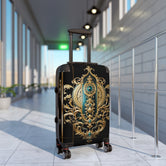 Intricate Baroque Suitcase Golden Medallion Luggage Luxury Carry-on Suitcase Premium Hard Shell Suitcase | X3423