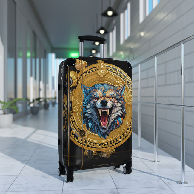 Ferocious Wolf Suitcase Animal Print Luggage Wild Wolf Carry on Suitcase Premium Hard Shell Suitcase