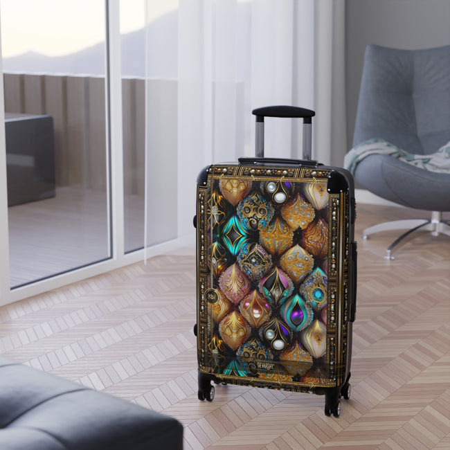 Precious Ogee Suitcase Gemstones Art Luggage Premium Hard Shell Carry-on Suitcase Luxury Wheels Travel Suitcase | D20215