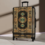 Gold Filigree Suitcase Golden Baroque Luggage Carry-on Suitcase Royal Hard Shell Suitcase in 3 Sizes | D20175
