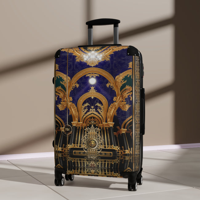 Violet Arch Suitcase Baroque Travel Luggage Decorative Carry-on Suitcase Premium Hard Shell Suitcase on Wheels | D20218B