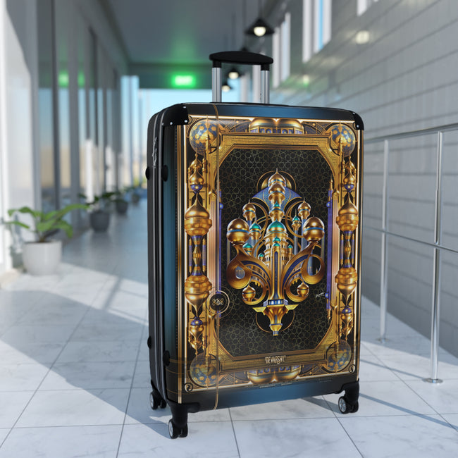 Ottoman Domes Suitcase Arabic Art Travel Luggage Carry-on Suitcase Premium Hard Shell Suitcase with Wheels | D20205