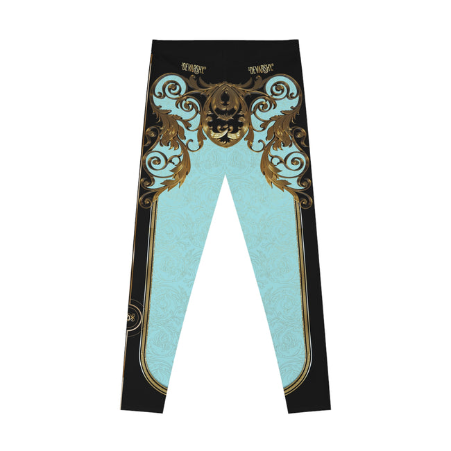 Aqua Baroque Leggings Women Decorative Leggings Spandex Casual Leggings Best Gift Women Lounge Wear | 104922