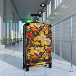 Japanese Koi Fish Suitcase Carry-on Suitcase Fish and Floral Luggage Hard Shell Suitcase | D20017