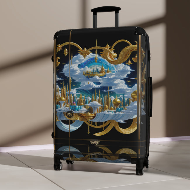 Ethereal City Suitcase Decorative City Travel Luggage Luxury Carry-on Suitcase Premium Hard Shell Suitcase with Wheels