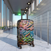 Nippon Chevron Suitcase Waterpark Art Luggage Carry-on Suitcase Premium Hard Shell Wheels Suitcase | D20208