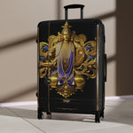 Golden Statue Suitcase Spiritual Buddha Luggage Carry-on Suitcase Premium Hard Shell Suitcase | X3427