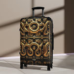 Golden Dragon Suitcase Carry-on Suitcase Gold Dragon Luggage Hard Shell Suitcase in 3 Sizes  | D20173