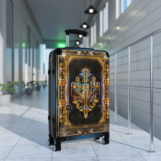 Ottoman Domes Suitcase Arabic Art Travel Luggage Carry-on Suitcase Premium Hard Shell Suitcase with Wheels | D20205