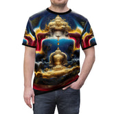 Buddha Bliss T-Shirt Unisex All Over Print Tee Spiritual Buddha Art Unisex T-Shirt | D20188