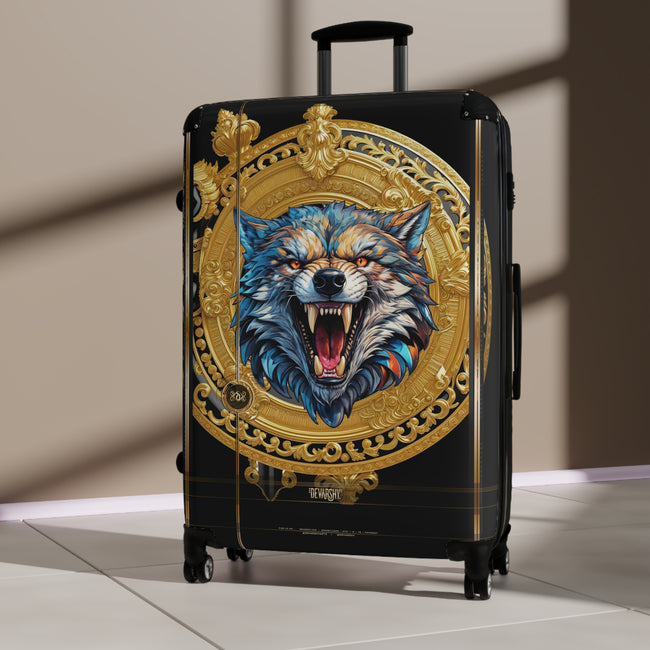 Ferocious Wolf Suitcase Animal Print Luggage Wild Wolf Carry on Suitcase Premium Hard Shell Suitcase