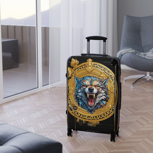 Ferocious Wolf Suitcase Animal Print Luggage Wild Wolf Carry on Suitcase Premium Hard Shell Suitcase