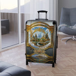 Fantasy Castle Suitcase Baroque Travel Luggage Beautiful Landscape Carry-on Suitcase Premium Hard Shell Suitcase | D20219