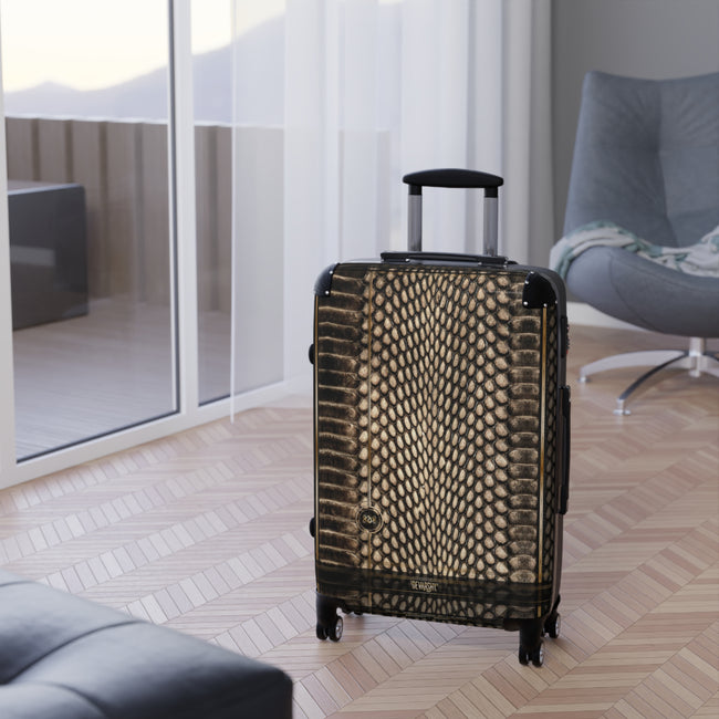 Snake Print Suitcase Carry-on Suitcase Snake Skin Luggage Hard Shell Suitcase in 3 Sizes | D20168