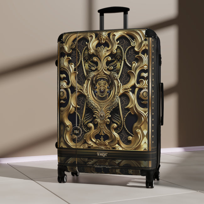 Baroque Kingdom Suitcase Carry-on Suitcase Travel Luggage Golden Decorative Suitcase in 3 Sizes  | RB0079