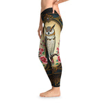 Baroque Owl Leggings Women Casual Wear Spandex Leggings Owl Printed Leggings Women Lounge Wear | X3493